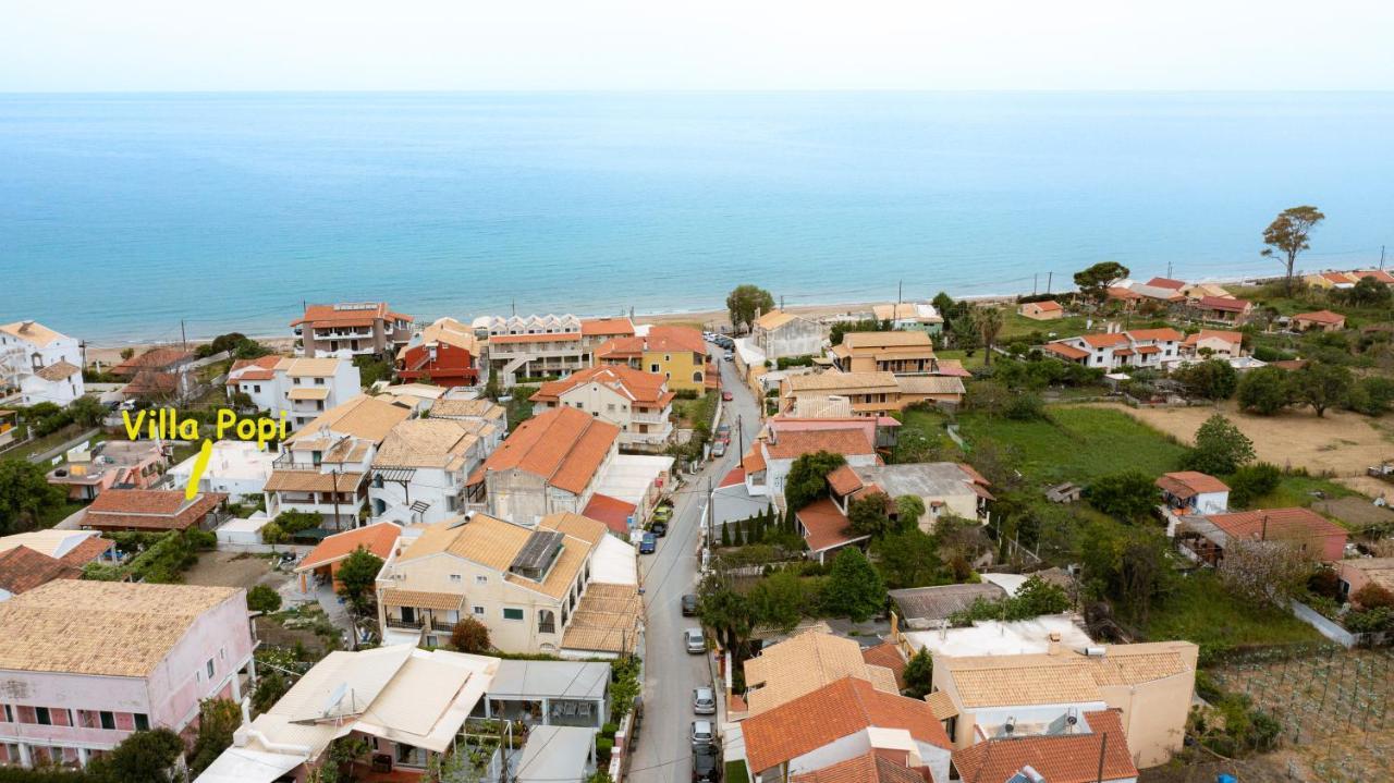 Villa Popi On The Beach Of Agios Gordios Agios Gordios  Luaran gambar